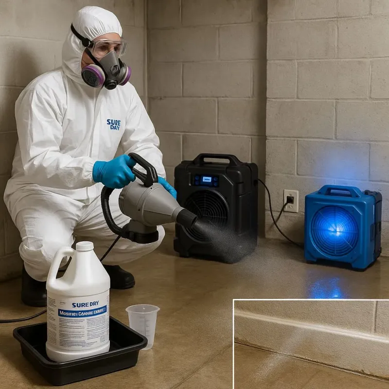 Sanitization and Odor Removal process in Godley, TX